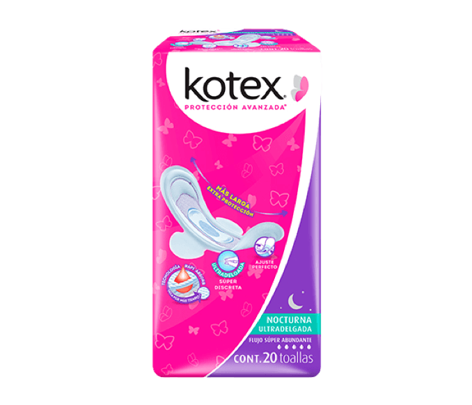 Kotex® Nocturna Ultradelgada