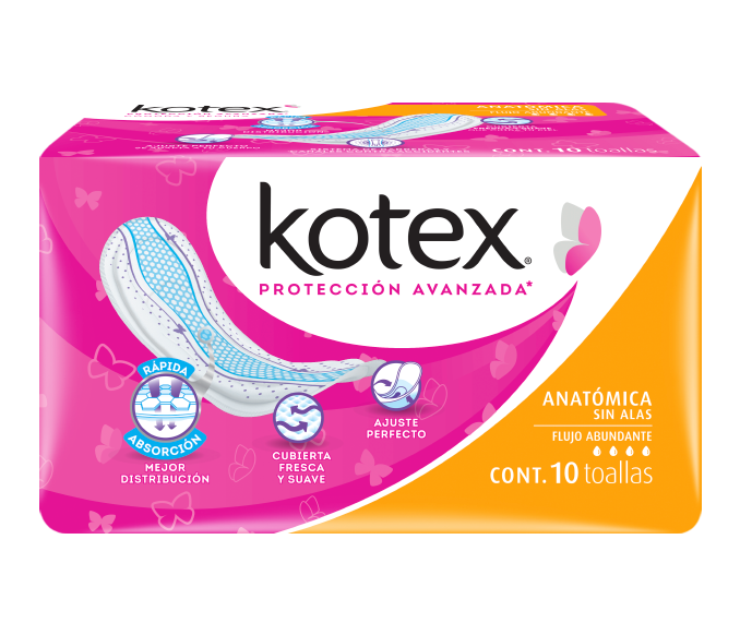 Kotex® Anatómica Sin Alas